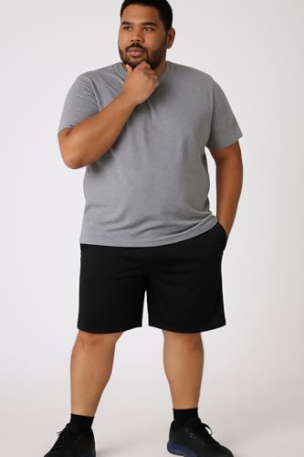 Kit 3 Shorts Bermuda Dry Fit Anti-Suor Plus Size Masculina Academia Treino G1 ao G3 (Preto/Chumbo/Ci