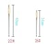 100 Pieces Mixed Silver Gold Cross Stitch Needles Large Eye Embroidery DIY Embroidery in Transparent Box(26#)