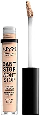 NYX Professional Makeup Can't Stop Won't Stop Concealer, Light Ivory, 3,50 mL
