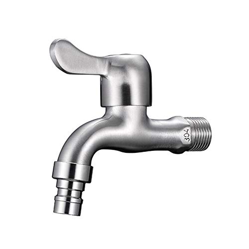 洗濯機の蛇口 SUS304ステンレス蛇口 洗濯機用水栓 洗濯机ランドリー 浴室ベランダガーデン 屋外用 バス タブタップ 蛇口 水栓(单口)