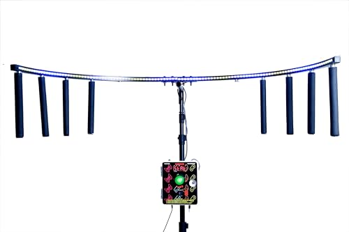 Image of 4AGames Catch The Baton, Catch The Stick, Reflex Challenge Game, Hand-Eye Coordination Training Toy with Adjustable Speed (10 Baton, Rythmic Buzzer)