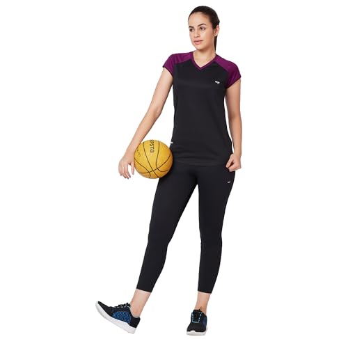 Image of berge' Ladies Polyester Dry Fit Western Shirts & Tshirts for Women, Quick Drying & Breathable Fabric, Gym Wear Tees & Workout Tops