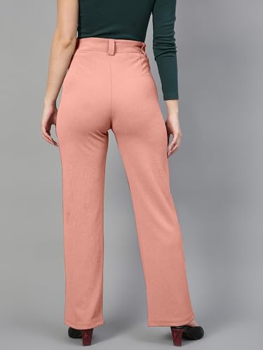 Image of Mehrang Trousers for Women, Formal Pants for Women, Straight Fit Pants