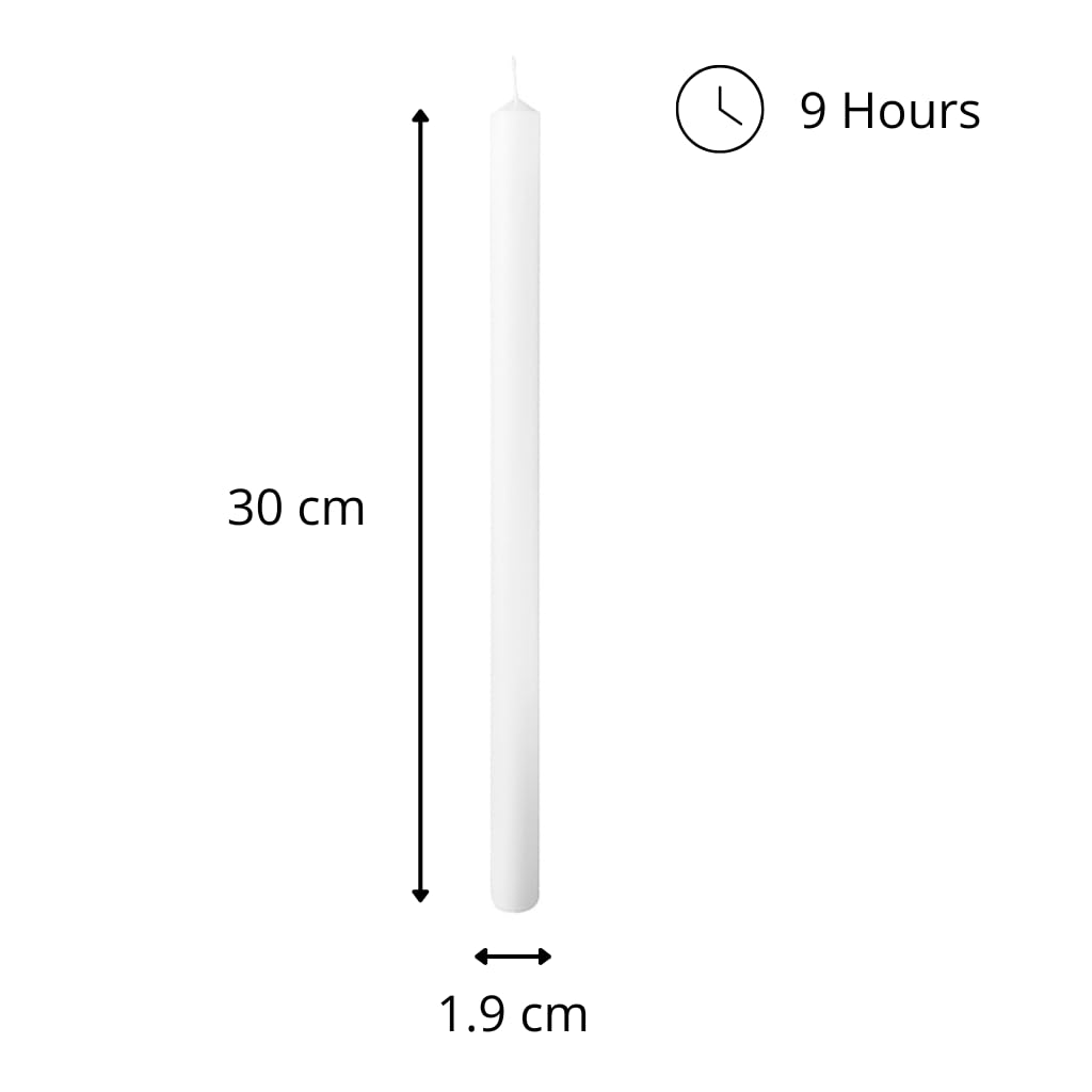 Cereria Di Giorgio - 10 Kg di Candele Votive - Circa 275 Pezzi - Diametro 1,9 cm Altezza 30 cm - Durata 9 ore