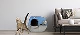 Omega Paw Premium Roll 'n Clean Litter Box Large,Cat, Peral Blue (PR-RA20-1) - 6