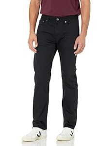 Amazon Essentials Herren Stretchjeans, Gerade Geschnitten - Auslauffarben, Schwarz, 34W / 34L