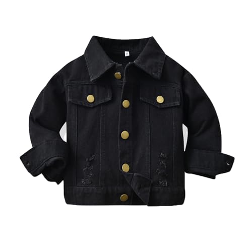Manteau coupe-vent en denim pour tout-petits garçon fille veste chaude