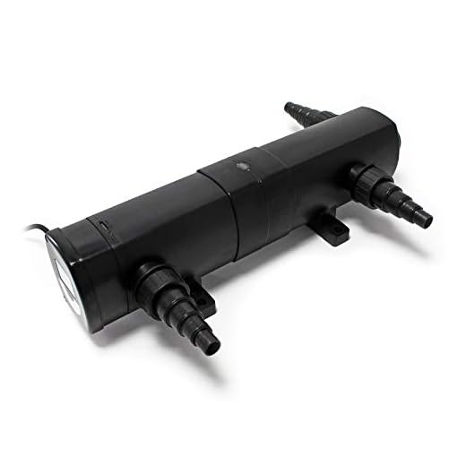 Sunsun Cuv-218 Clarificador Agua Estanques Filtro Luz Uv Lámpara Uvc Aclarador 18W Bomba Jardín