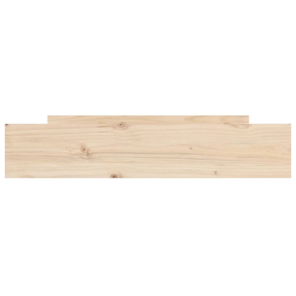 Lot de 2 Tiroirs sous Lit à Roulettes, Tiroir de Lit Rangement avec Roulettes 2 pcs bois de pin massif