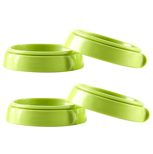 ROMIRUS Bottle Collars Rings Replacement for Comotomo Baby Feeding Bottles, 4 Count (Green)