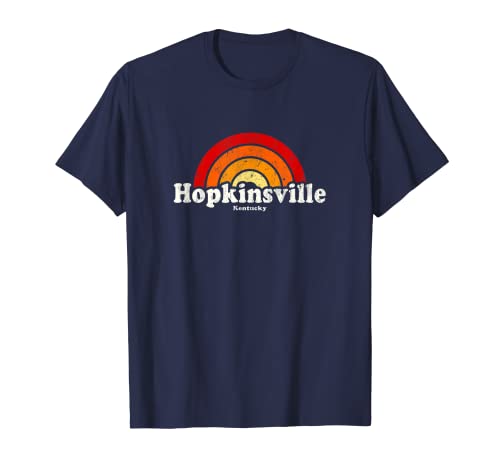 Hopkinsville Kentucky KY Diseño retro retro de los años 70 Camiseta