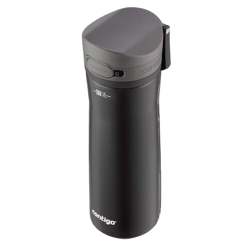 Contigo Jackson Chill botella, botella grande de acero inoxidable y sin BPA, 100% antiderrame, mantiene las bebidas frías hasta 24 hs; botella térmica para ciclismo, correr, excursiones, 590 ml
