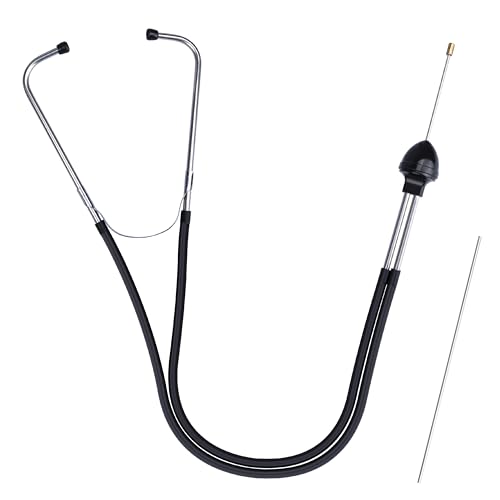 Hot Idle Tick Noise from Engine - 2021 Chevrolet Silverado & GMC Sierra 1500 6 Sixzoo Mechanic Stethoscope, Auto Stethoscope with 8.46' Metal Probe, Mechanics Stethoscopes Automotive for Engine Diagnostics, Universal Automotive Tools for Car Truck SUV Motorcycle RV