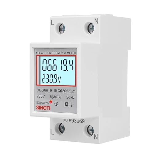 Compteur d'énergie numérique monophasé pour stopper le gaspillage