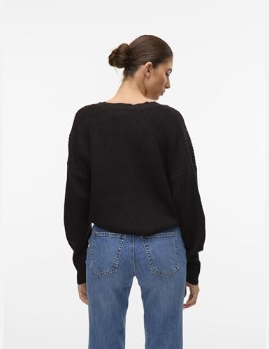 Pull Vero Moda CARDIGAN VMLEA LS V NECK CLOUD DANCER / EU - vue 3