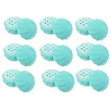 Housoutil 10 Envases Esféricos para Bálsamo Labial de Plástico Azul Contenedores Portátiles para Guardar Bálsamo Labial Envase de Viaje Compacto para Cosméticos