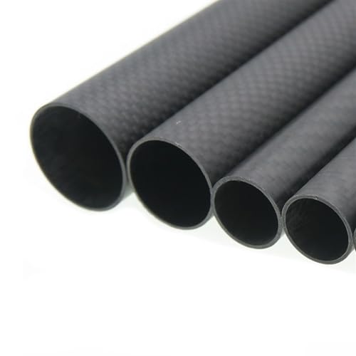 3K Carbon Fiber Tube Quadcopter Frame arm Landing Gear 18mm 19mm 20mm 22mm 24mm 25mm 30mm RC DIY Drone Kit Carbon Fiber Square Tube(25mm X 22mm 500mm)