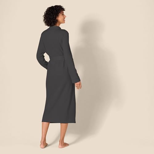 Image of Amazon Essentials Women's Lightweight Waffle Full-Length Bath Robe with Pockets (Available in Plus Size)
