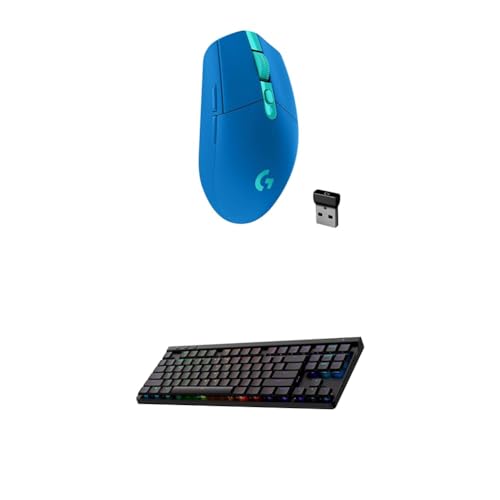 Image of Logitech G305 Lightspeed Wireless Gaming Mouse (Blue) + G515 TKL Wireless Gaming Keyboard (Tactile, Black) Bundle