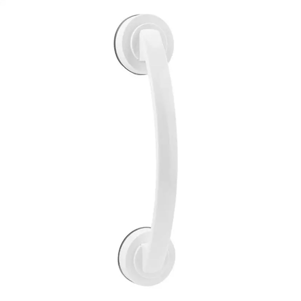 Bracciolo con ventosa potente, montato a parete, for vasca da bagno, corrimano di sicurezza, barra di sostegno for anziani, maniglia for bagno, bracciolo Maniglia Doccia Anziani(White)