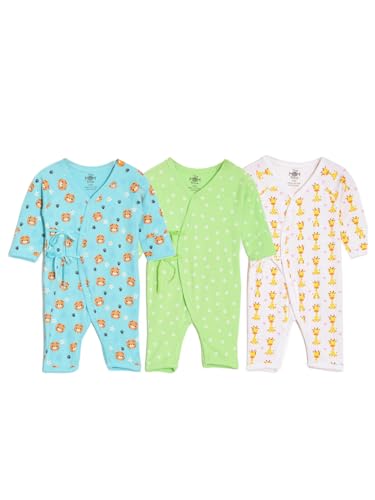 Image of The Mom Store Baby Romper Jabla Style Combo For Boys And Girls | Cotton | Soft Infant Bodysuit | Trendy Stylish Sleepwear For Newborn Baby | Printed | Unisex Comfortable Everyday Baby Wear