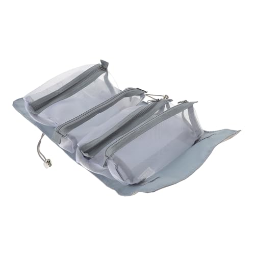 DECOMELODY Trousse De Maquillage Portable Grand Format Pliable Compartiments Détachables pour Voyage Paquet De Rangement Cosmétique Multifonction (Couleur Aléatoire)