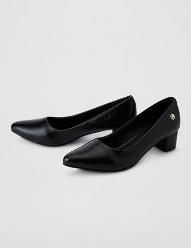 Image of ELLE Women's Textured Block Heel Slip-On Pumps