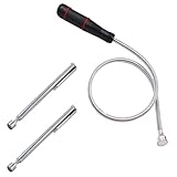3 Pcs Aimant Telescopique,Magnétiques Télescopiques,60CM Outil de Ramassage Magnétique Flexible Tige Récupérateur Aimantée pour Ramasser de Petites Pièces,Objets Métalliques
