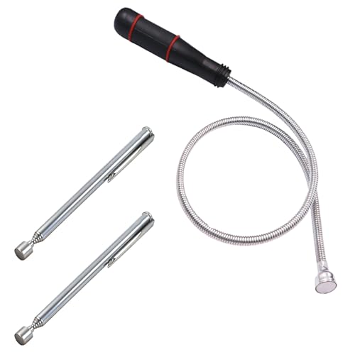 3 varillas magnéticas telescópicas herramienta flexible elevador magnético magnético imán telescópico