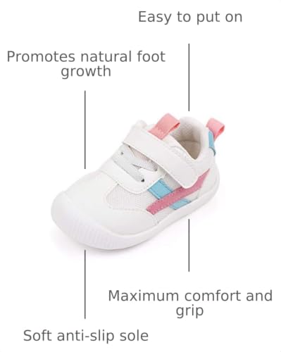Image of Baby Shoes Boys Girls First Walkers Cute Animals Toddler Sneakers Prewalkers Rubber Sole