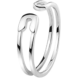 Sofia Milani - Anillo para Mujeres en Plata de Ley 925 - Motivo de Pasador de Seguridad - 10087 - 10 (16)