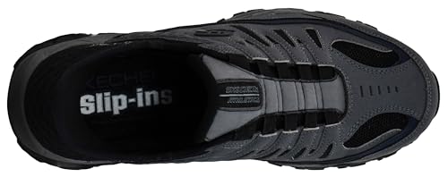 Skechers Mens Afterburn M fit Ridgeburn Hands Free Slip in, Charcoal, 8.5
