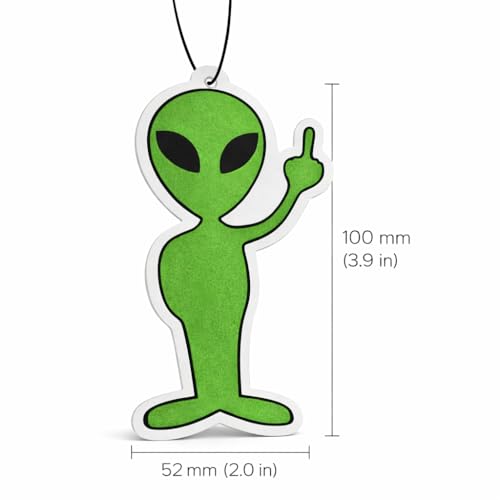 Image of Alien Air Freshener (3 Pack) - Funny Car Air Freshener for Car, Novelty UFO Gift, Hanging Auto Air Freshener, Funny Car Accessories for Men Women