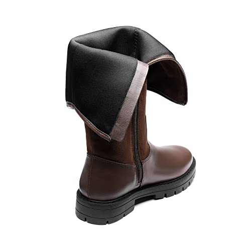 Dream Pairs Sdbo221K Girls Knee High Buckle Fashion Riding Boots Little Kid/Big Kid Brown Size 11 thumb #4