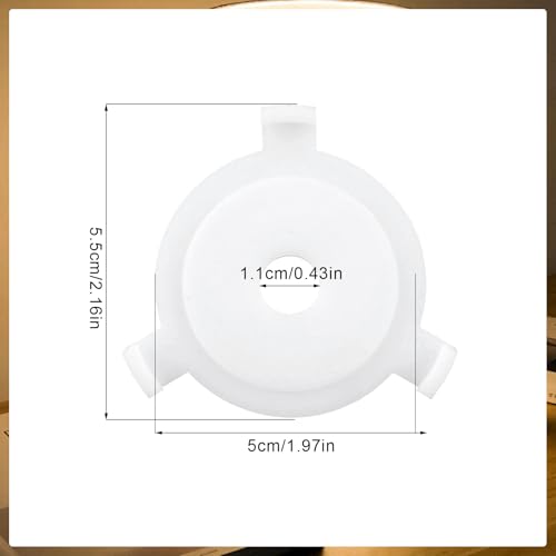 10pcs E27 à 3/7" Anneaux d'adaptateur d'ombre de lampe, Réducteur d'arbre en plastique Anneaux de lampe pour tenir l'ombre pour lampes de table Lampes pendentif Lampes de sol Chandeliers Accessoires d'éclairage
