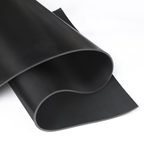 Image of WochiTV Solid Rubber Sheets, 16 inch Wide x 1 /8 inch Thick x 60 inch Long Neoprene Rubber Rolls Perfect for DIY Gasket Material, Sealing, Liner, Shield, Padding, Mat