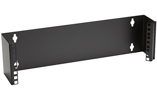 Black Box Wallmount Bracket, 3U, 19" W, 4" D, M5 Square Holes