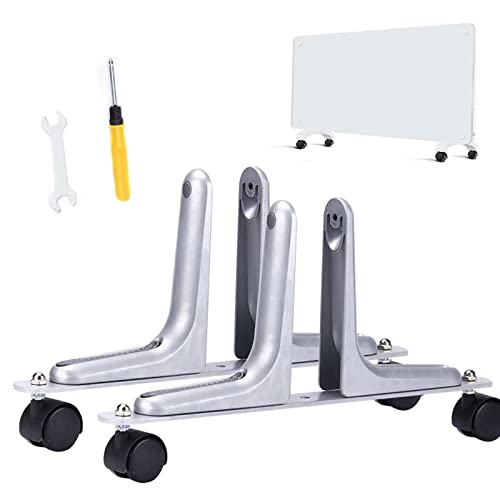 2PCS Standfuss Infrarotheizung, Aluminiumlegierung Robuste Standfüße für Infrarotheizung, Universell Verstellbare Größe 1- 6CM, Passend für Verschiedene Marken und Modelle mit Rahmen