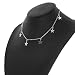 Produktbild Barukra Crystal Star Charm Choker für Frauen Silber/Gold Crystal Choker Halskette Star Charm Choker Einstellbar 12-14 Zoll