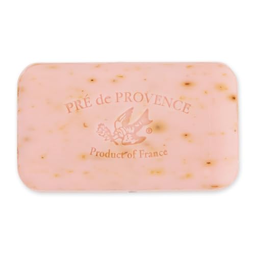 Image of Pre de Provence Artisanal French Moisturizing Soap Bar, Shea Butter Enriched, Quad Milled for Long Lasting Rich Smooth Lather, 5.3 Ounce, Rose Petal