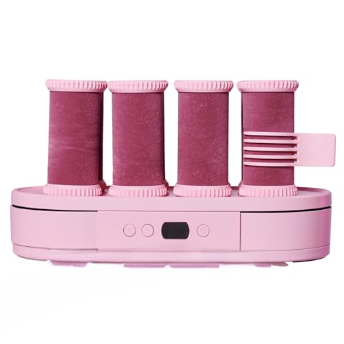 Mermade Hair Digital Hot Rollers - Hot Curlers for Women, Ideal for Short, Medium, and Long Hair, Large Heated Barrel - Set of 8