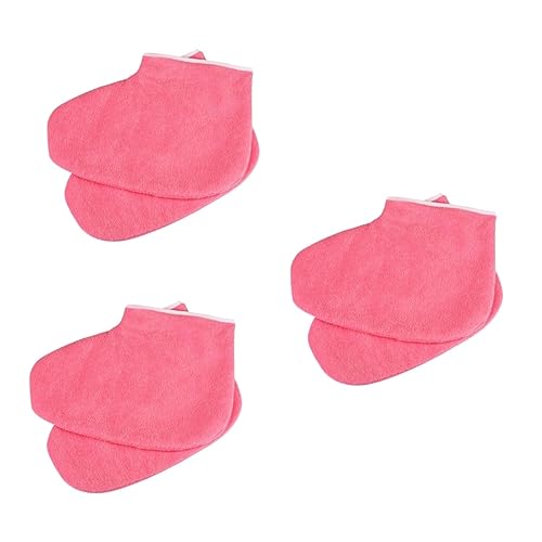Bottes de paraffine pour pieds minkissy | Solution thermique anti-sécheresse lot de 3 paires