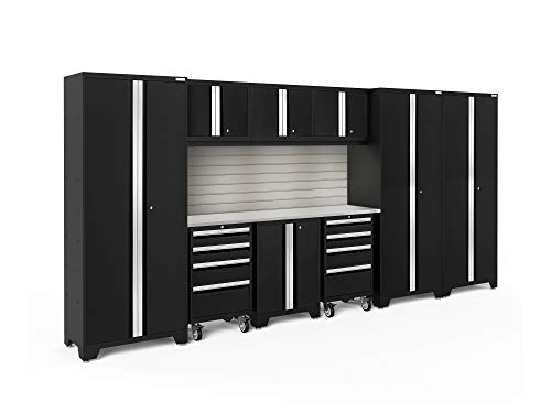 NewAge Products Bold Series Black 10 Piece Set, Garage Cabinets, 63256