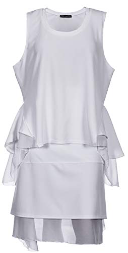 Lucy Diamonds Women's Plus Size 2 Piece Sleeveless Top & Skirt Outfit White 1X 2X 3X 4X 5X 6X