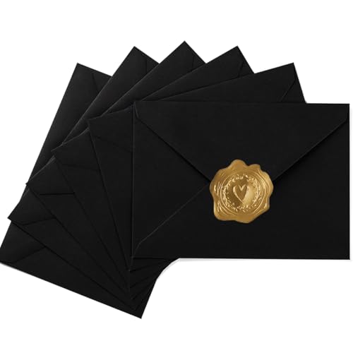 50 Pack A7 Colorful 5x7 Envelopes V Flap...