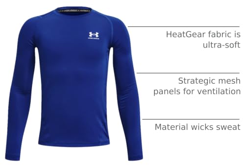 Image of Under Armour Kids HeatGear Armour Long Sleeve (Big Kid)