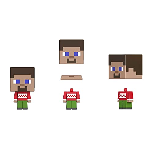 Mattel Minecraft Mob Head Minis Advent Calendar Featuring Pixelated Video-Game Character Figures With Giant Heads, Collectible Toy Gift For Fans Ages 6 Years & Older #TOP3