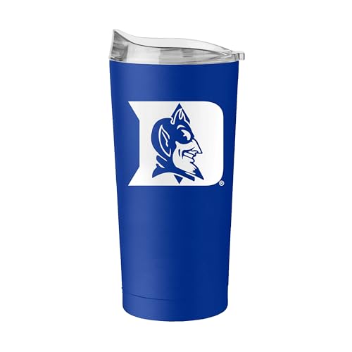 Image of Logo Brands 20 oz Powder Coat Tumbler- Insulated Tumbler with Lid for Water, Iced Tea or Coffee, Smoothie and More