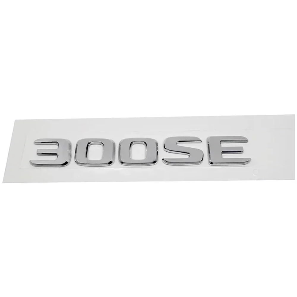 YTQMoreBNZ YYDStes ABS Car Rear Trunk Letter Emblem Tail Number Badge Sticker Compatible With Mercedes Benz 230E 300E 300SEL 300SE 500SEL 560SEL 600SEL