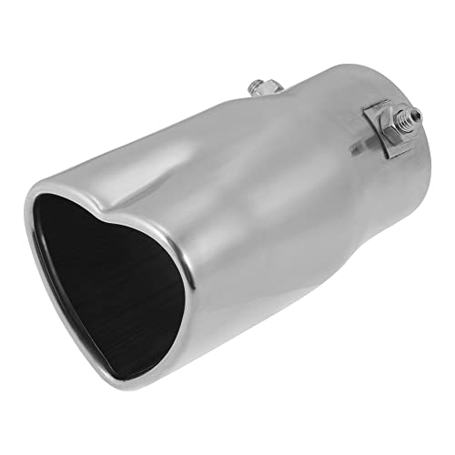 Échappement Embout Coeur en Acier Inoxydable Robuste pour Voiture